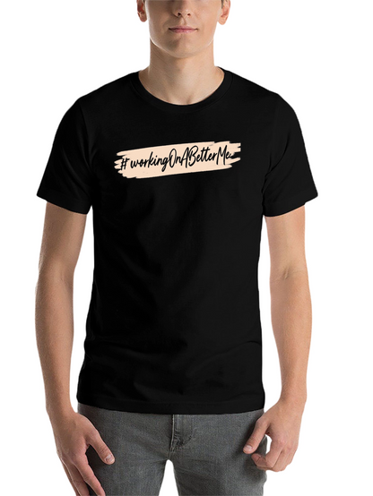 #WorkingOnABetterMe Black Graphic Tee