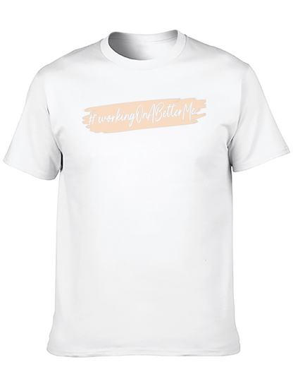 #WorkingOnABetterMe Black Graphic Tee