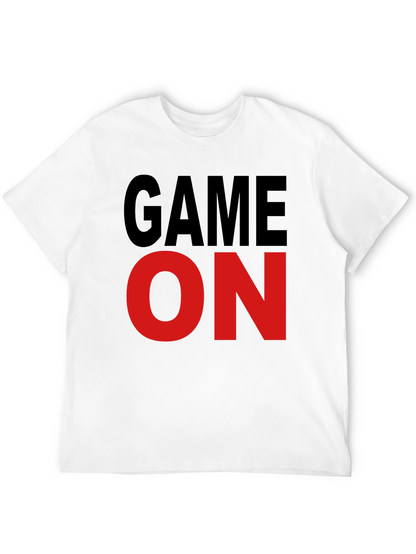 Game On Graphic Tee - Black Cotton T-Shirt