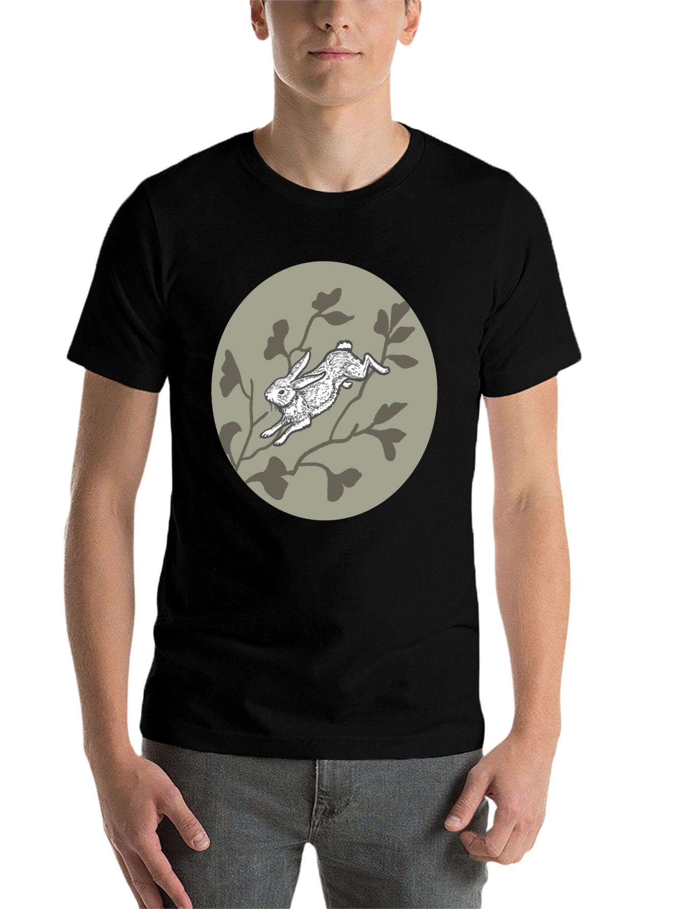 Rabbit T-Shirt - Artistic Graphic Tee