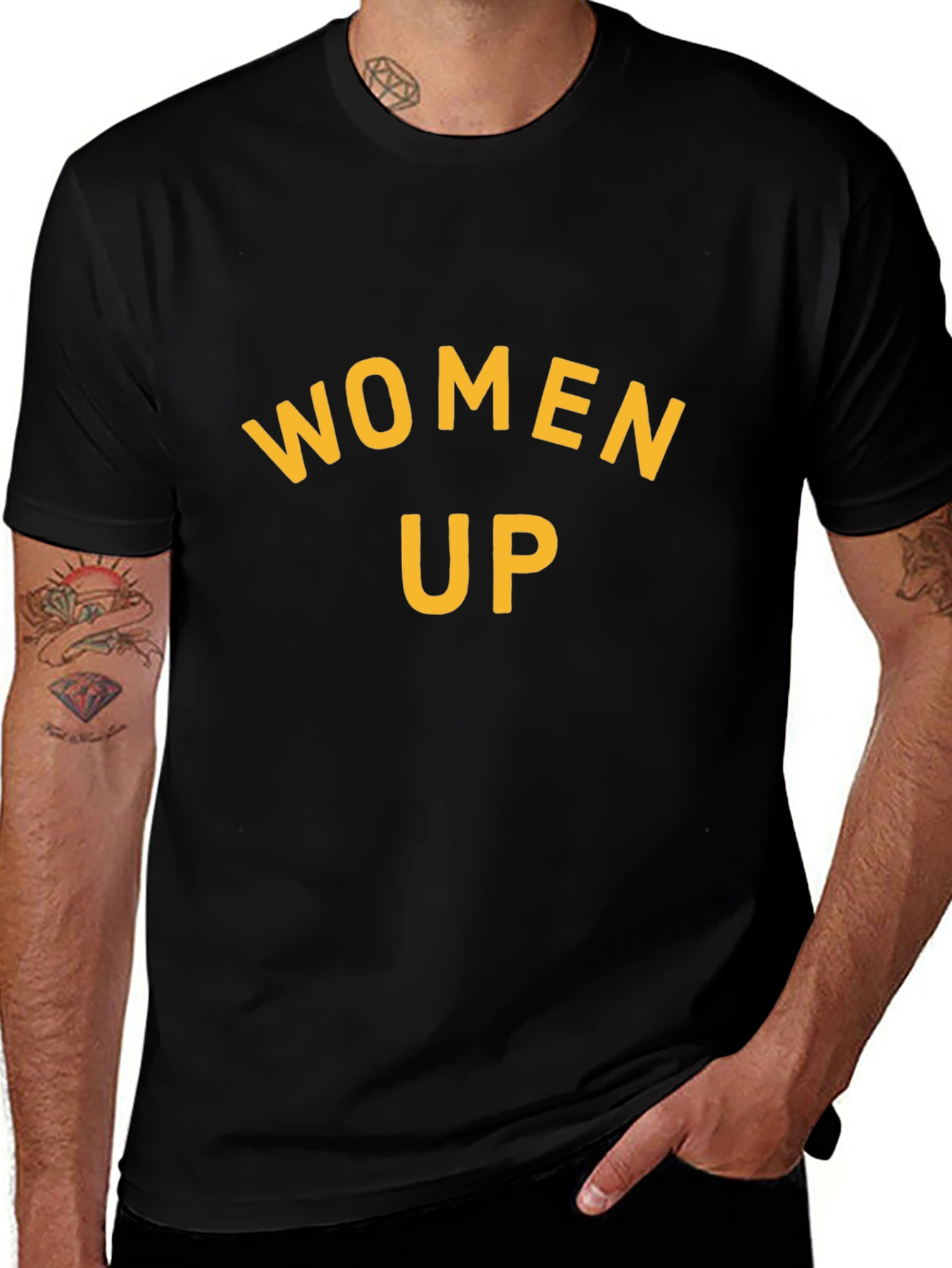 Women Up Graphic Tee - Empowering Design