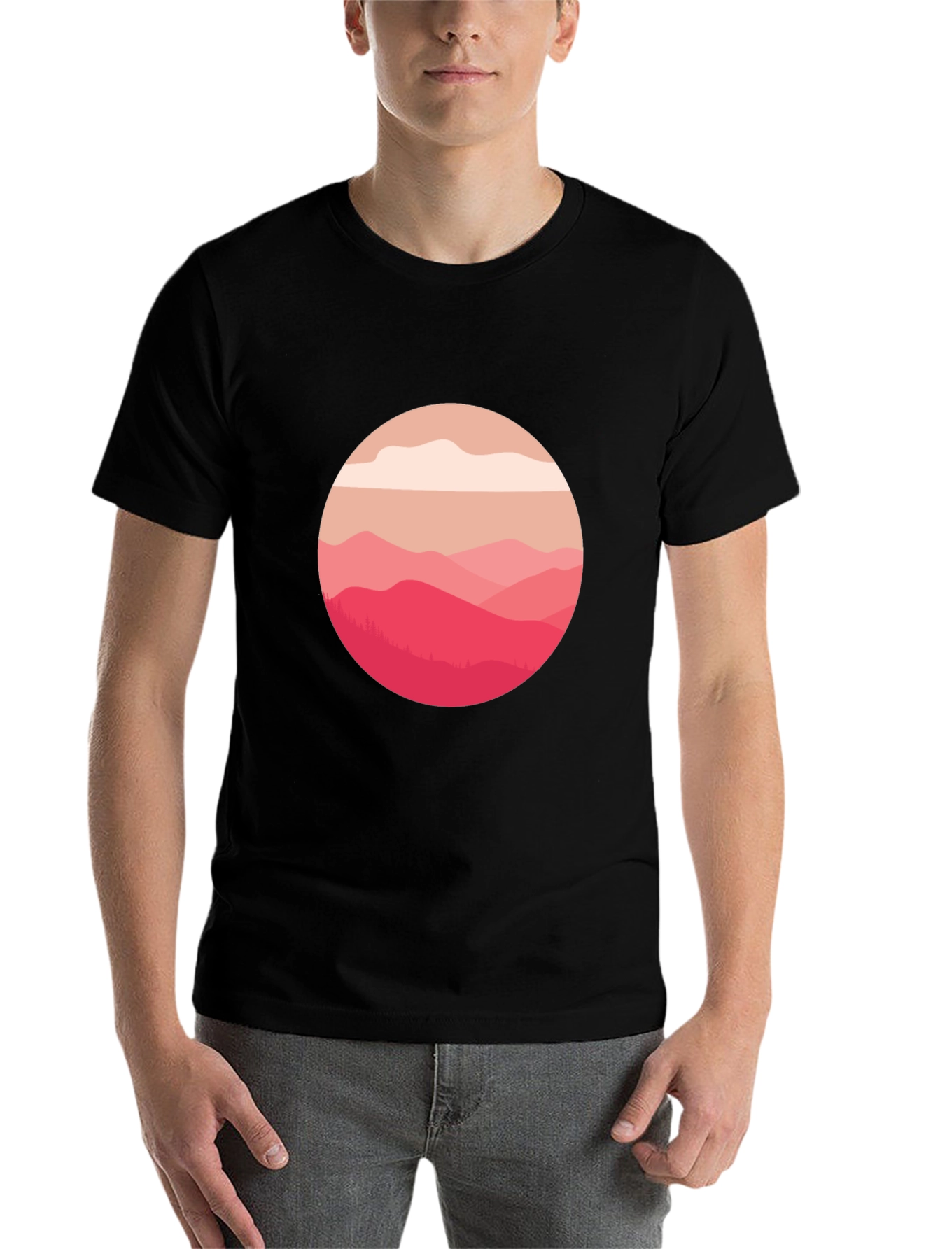 Mountain View Graphic Tee - Soft Cotton Blend