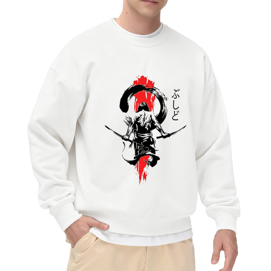 Japanese Samurai Ink Wash Street Sweatshirt