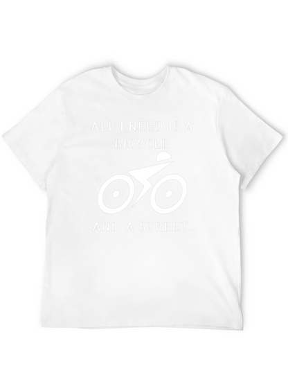 Bicycle and Street Graphic T-Shirt