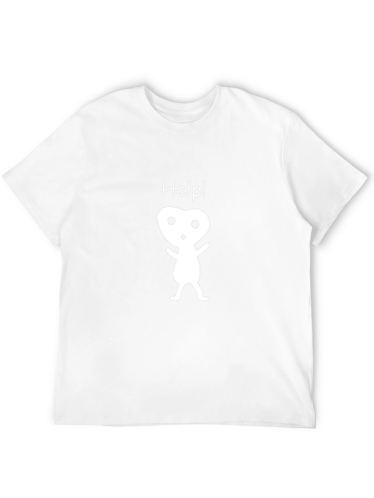Help! Graphic Black T-Shirt - Kodama Spirit