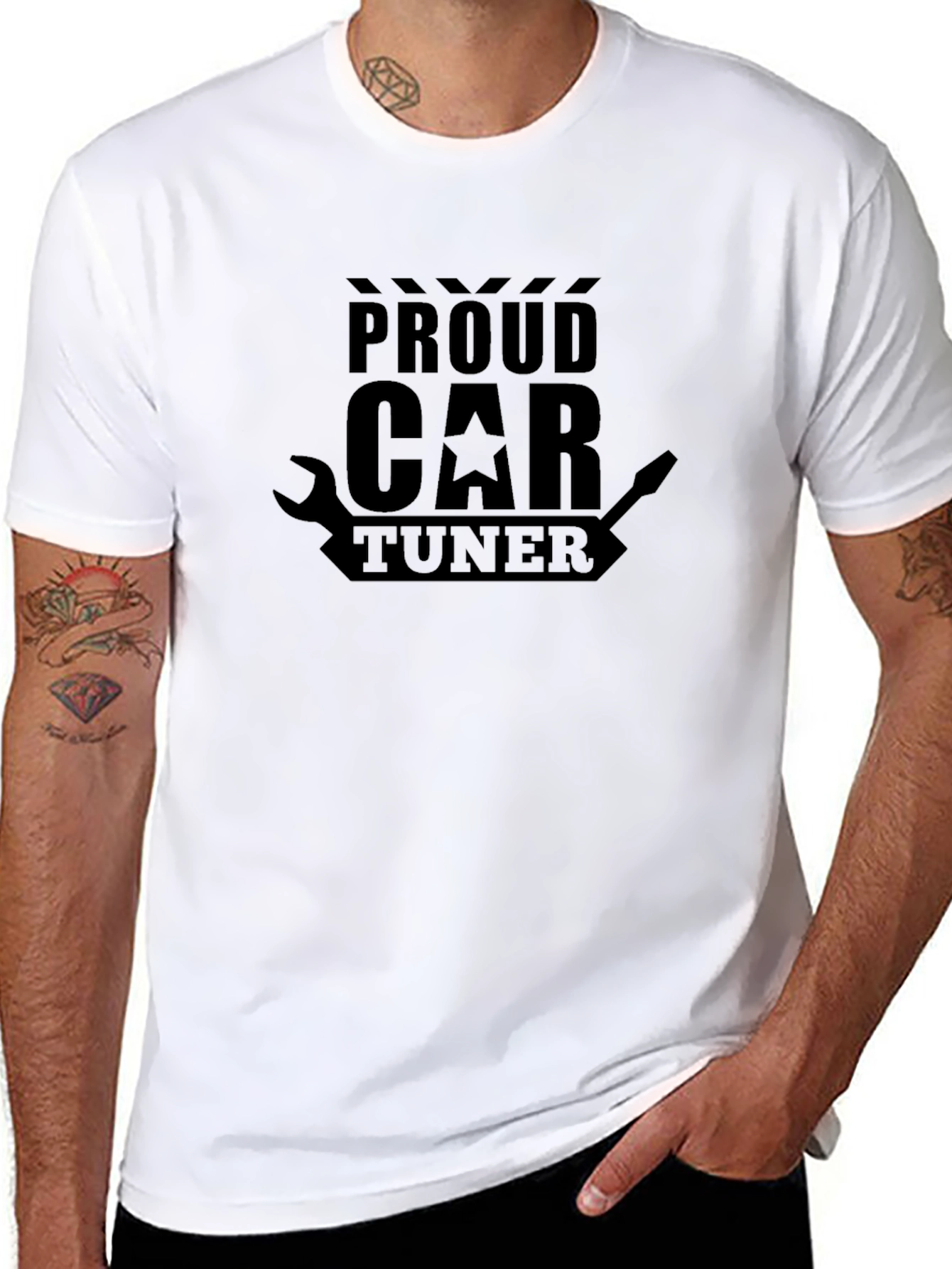 Proud Car Tuner Black T-Shirt