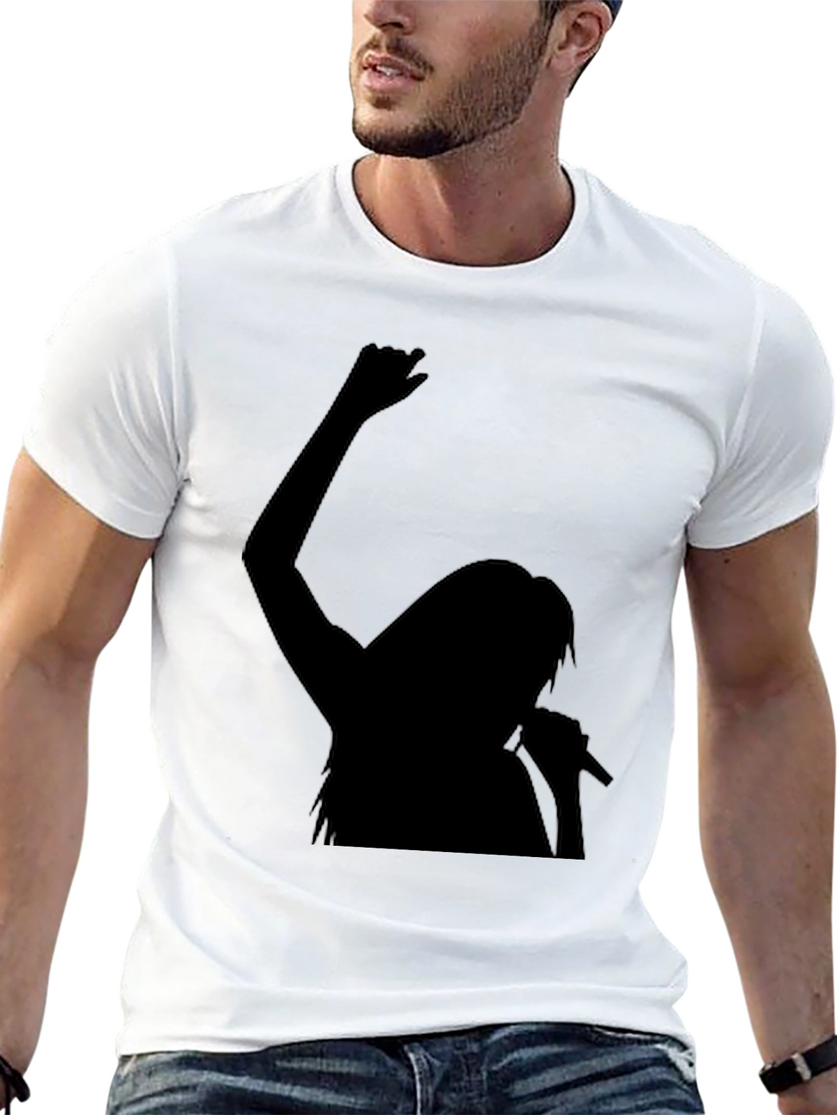 Silhouette Singer Graphic Tee