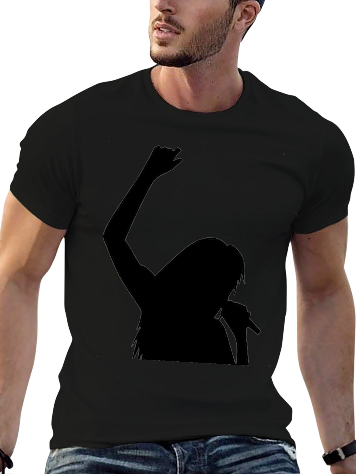 Silhouette Singer Graphic Tee