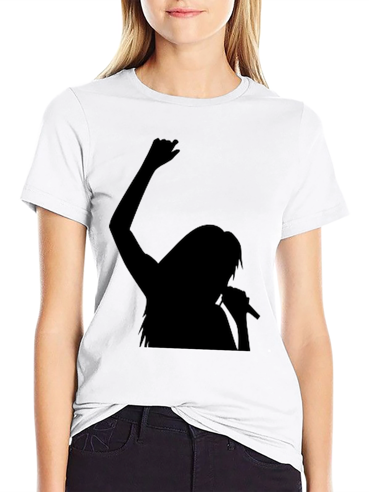 Silhouette Singer Graphic Tee