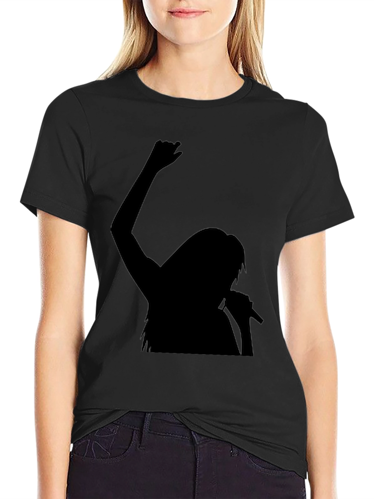 Silhouette Singer Graphic Tee
