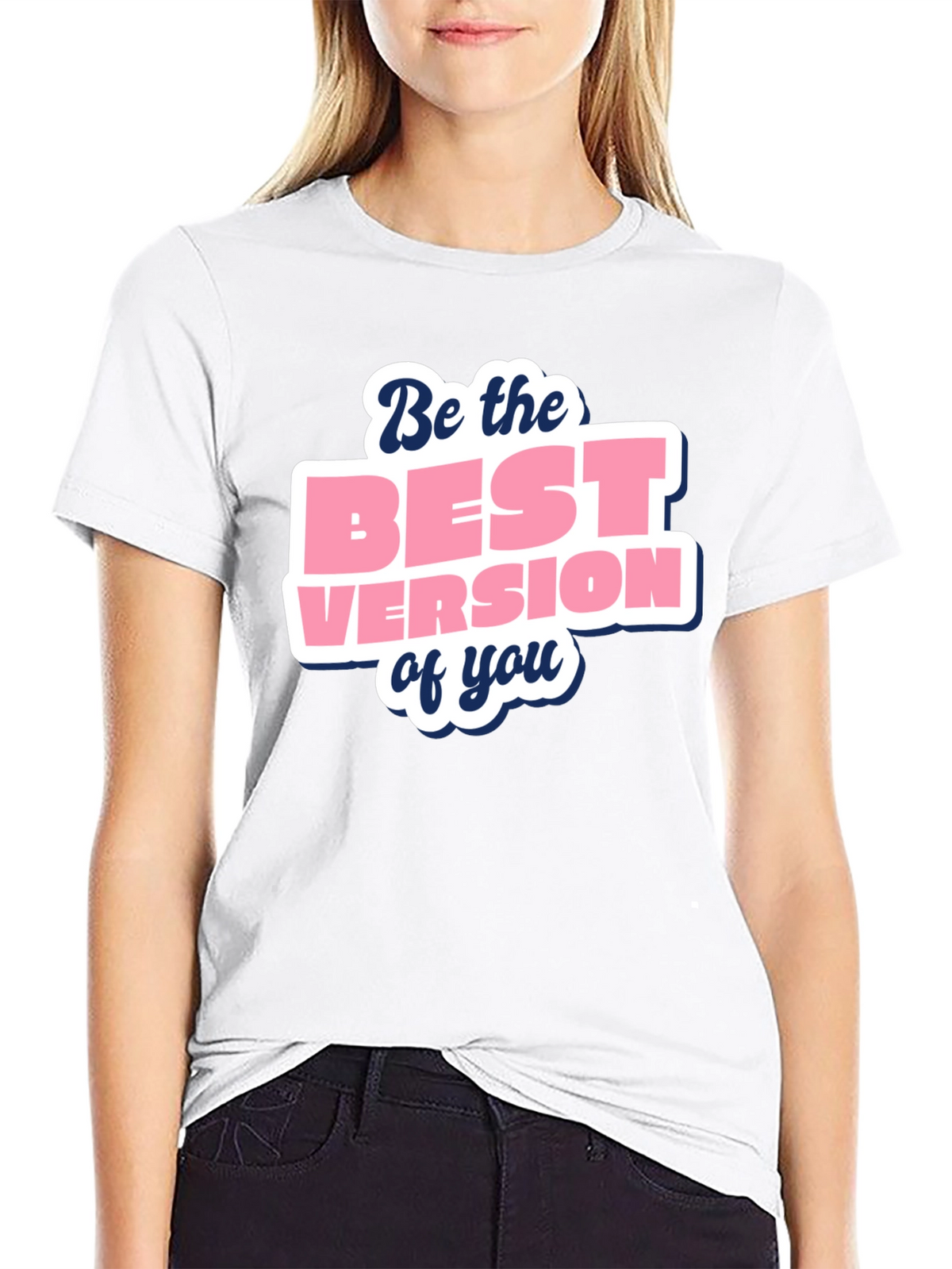 Motivational Best Version Black T-Shirt