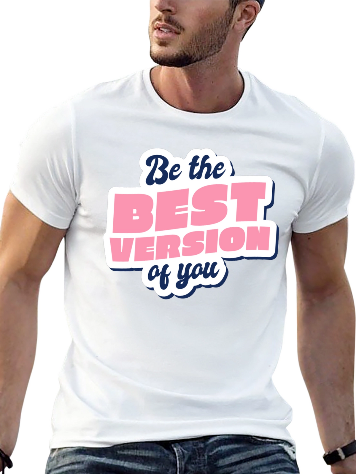 Motivational Best Version Black T-Shirt
