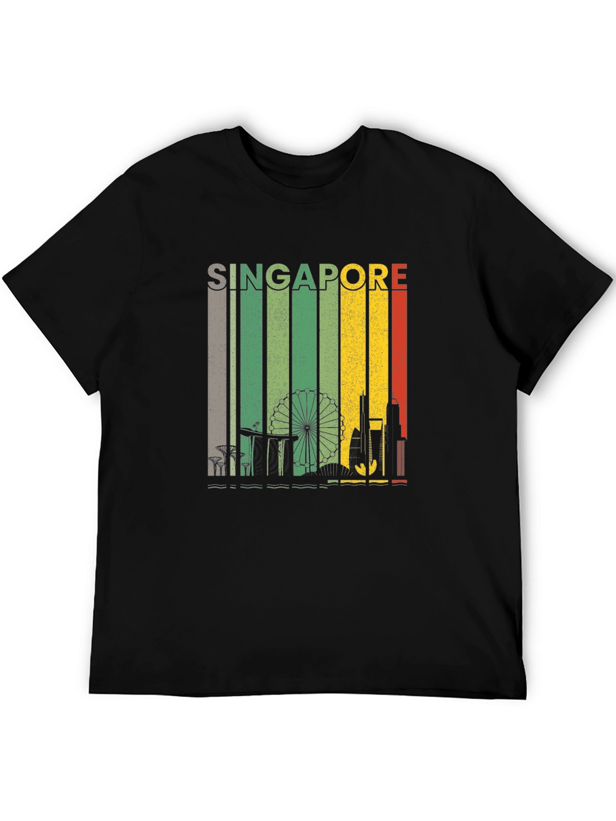 Singapore Skyline Graphic Tee