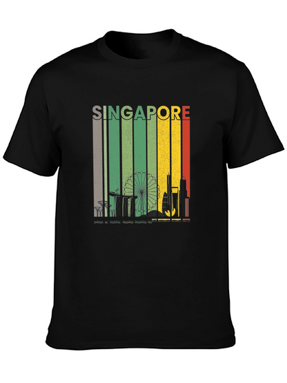 Singapore Skyline Graphic Tee