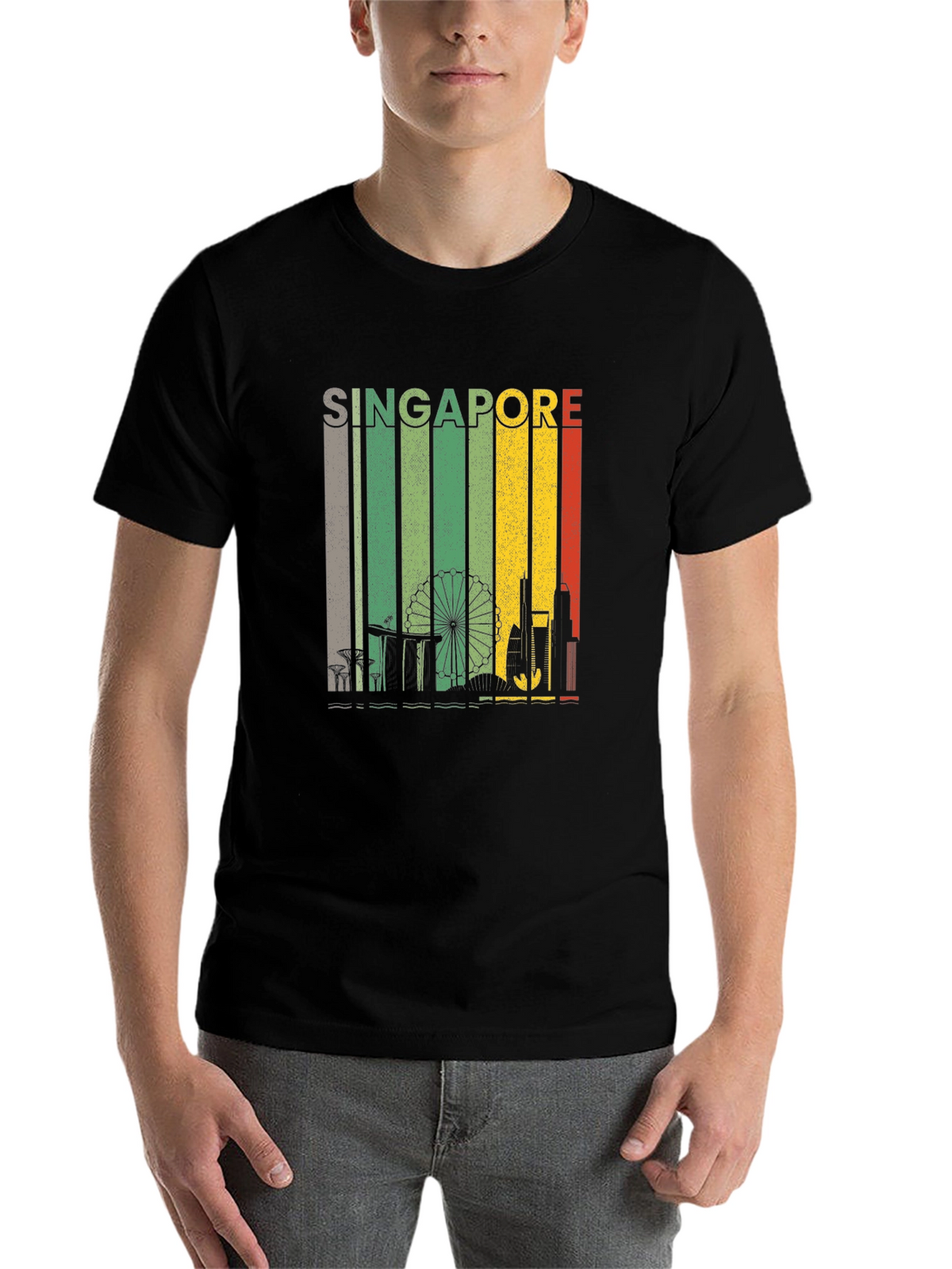Singapore Skyline Graphic Tee