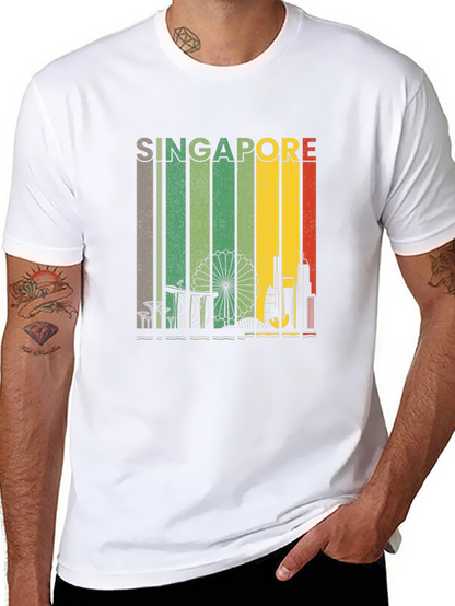 Singapore Skyline Graphic Tee