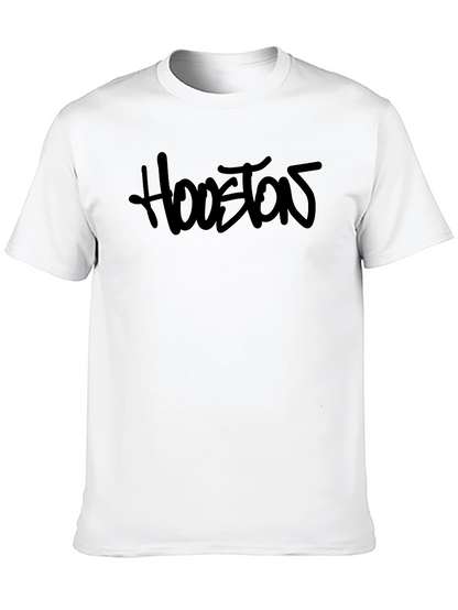 Mens Black Houston Graphic T-Shirt