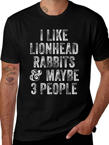 Lionhead Rabbits & Maybe 3 People Graphic T-Shirt