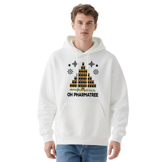 Funny Oh Pharmatree Pill Christmas Tree Hoodie, Soft Unique Daily Sweatshirt