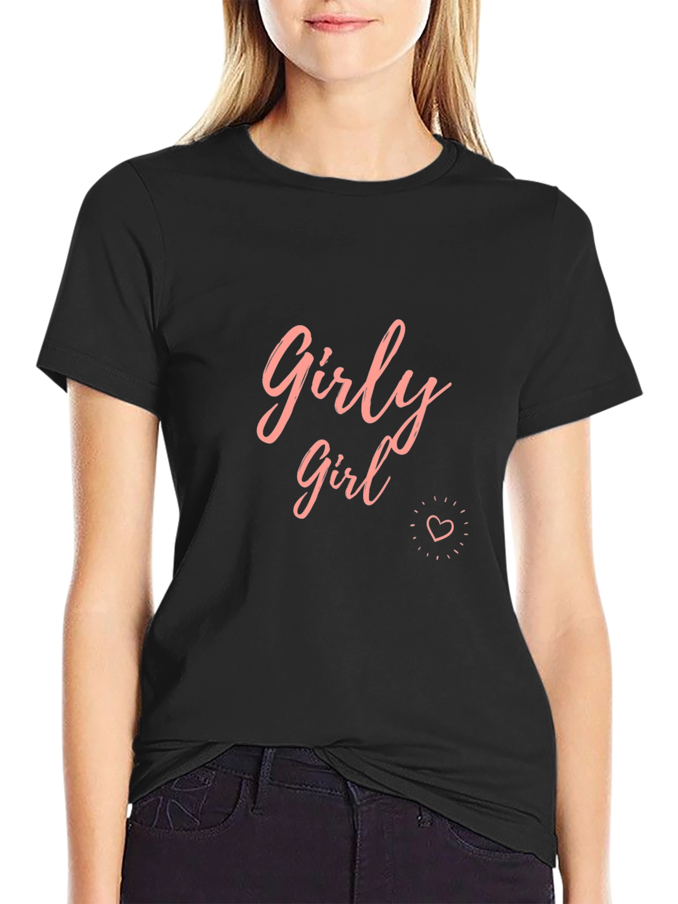 Girly Girl Graphic Tee - Trendy Womens Shirt