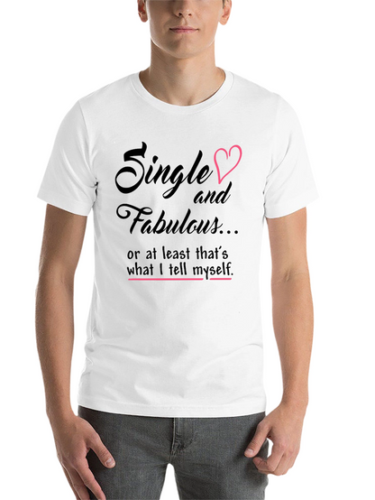 Single & Fabulous Graphic Tee - Black Cotton Shirt