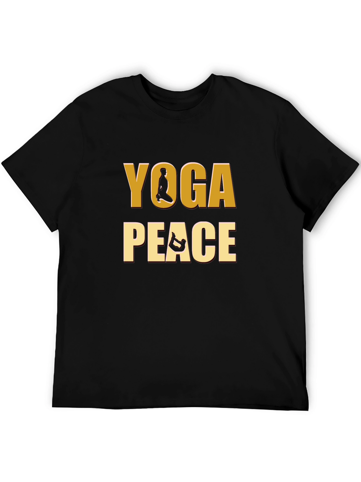 Yoga Peace Graphic Tee - Meditative Comfort