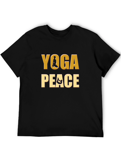Yoga Peace Graphic Tee - Meditative Comfort