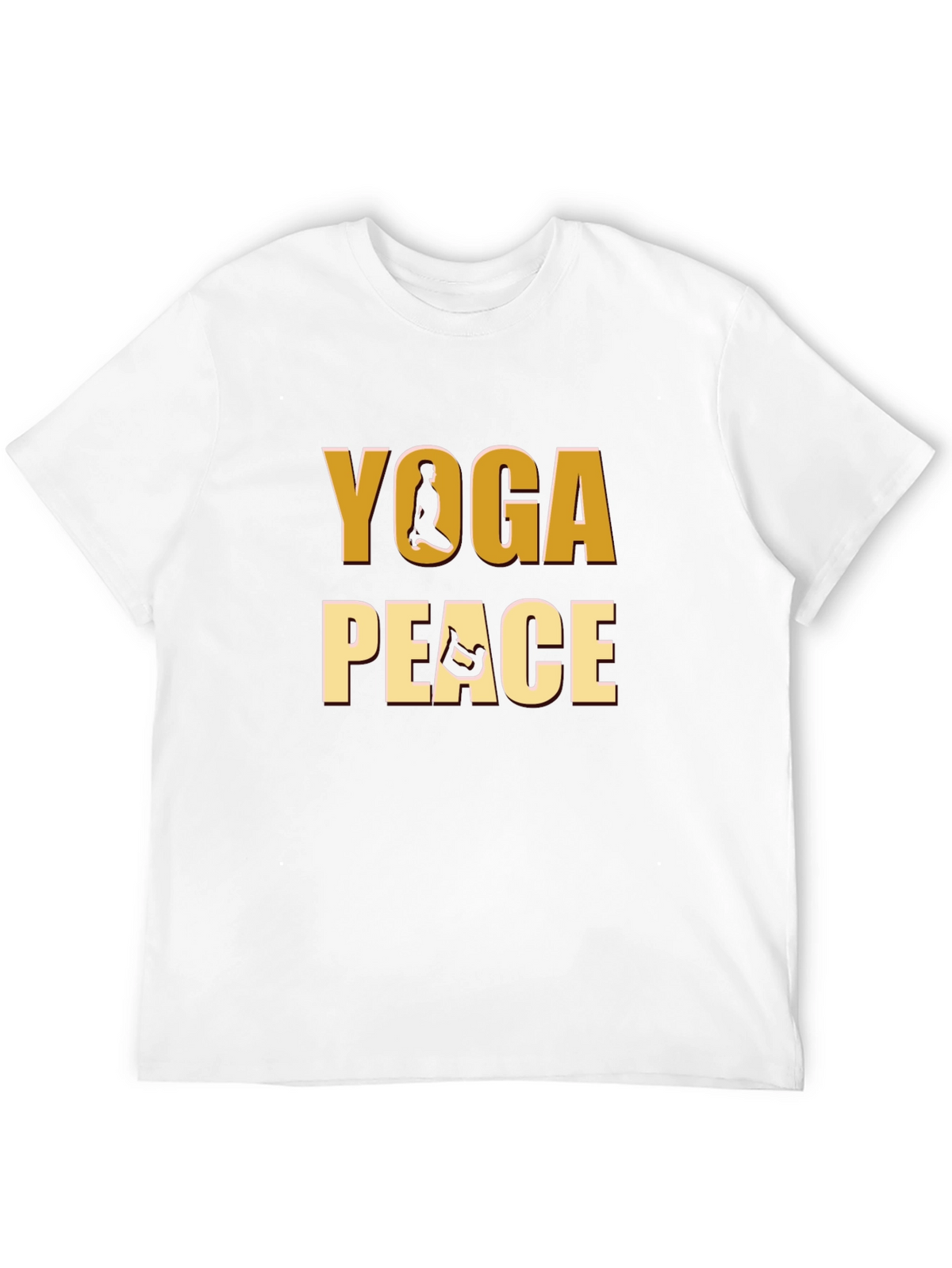 Yoga Peace Graphic Tee - Meditative Comfort