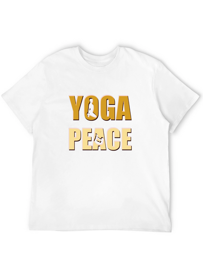 Yoga Peace Graphic Tee - Meditative Comfort