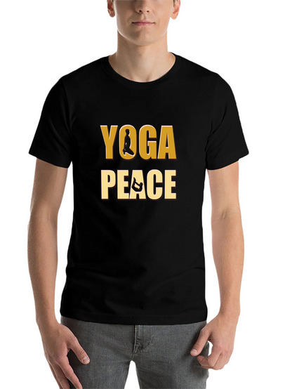 Yoga Peace Graphic Tee - Meditative Comfort