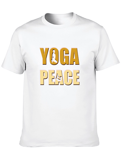 Yoga Peace Graphic Tee - Meditative Comfort