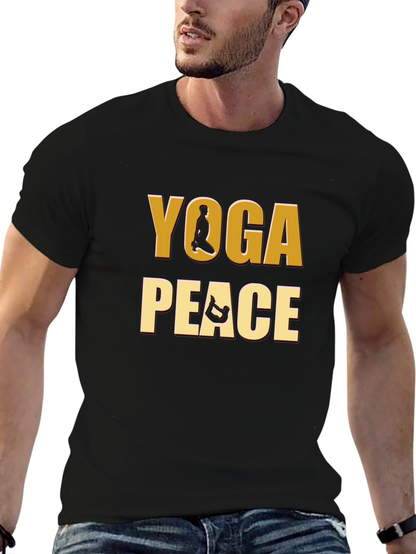 Yoga Peace Graphic Tee - Meditative Comfort