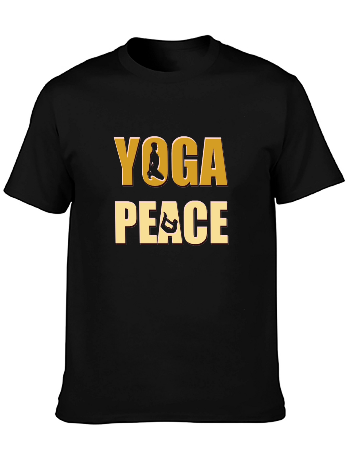Yoga Peace Graphic Tee - Meditative Comfort