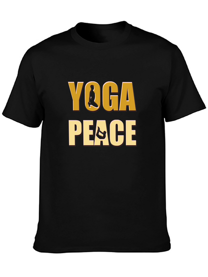 Yoga Peace Graphic Tee - Meditative Comfort