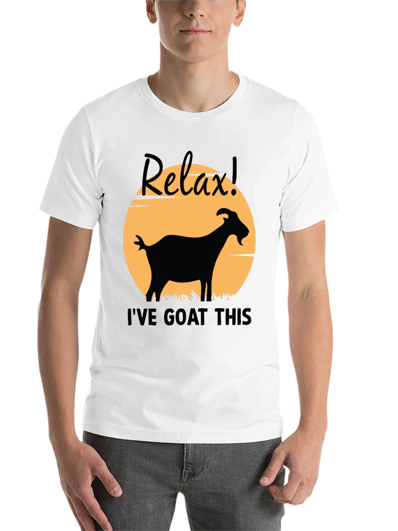 Relax! Ive Goat This Black Graphic T-Shirt
