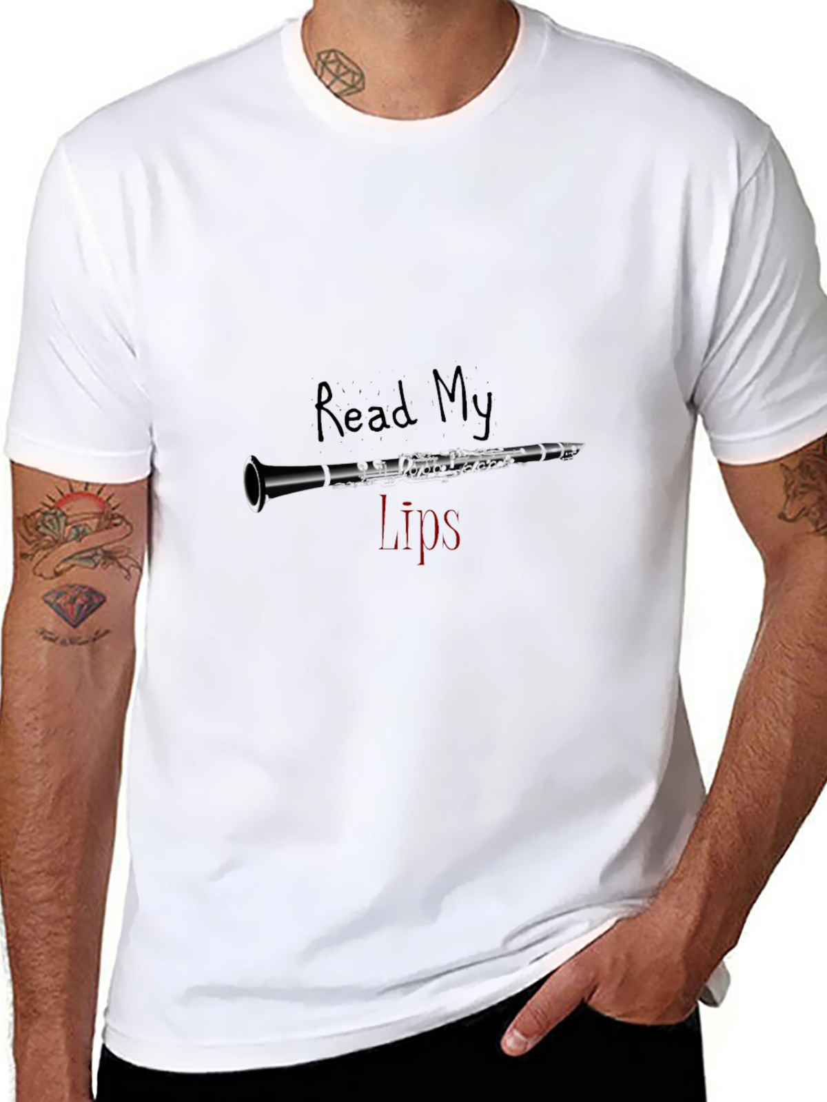 Read My Lips Clarinet T-Shirt