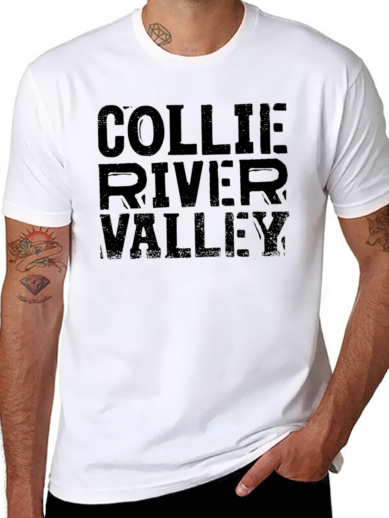 Collie River Valley Graphic Tee - Black