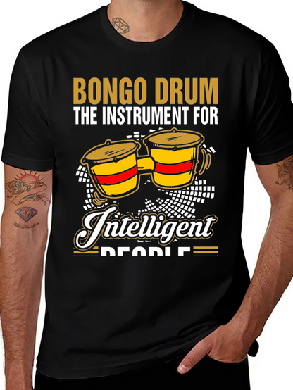 Bongo Drum Intelligent People Graphic Tee