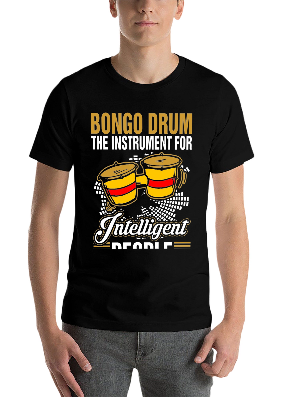 Bongo Drum Intelligent People Graphic Tee