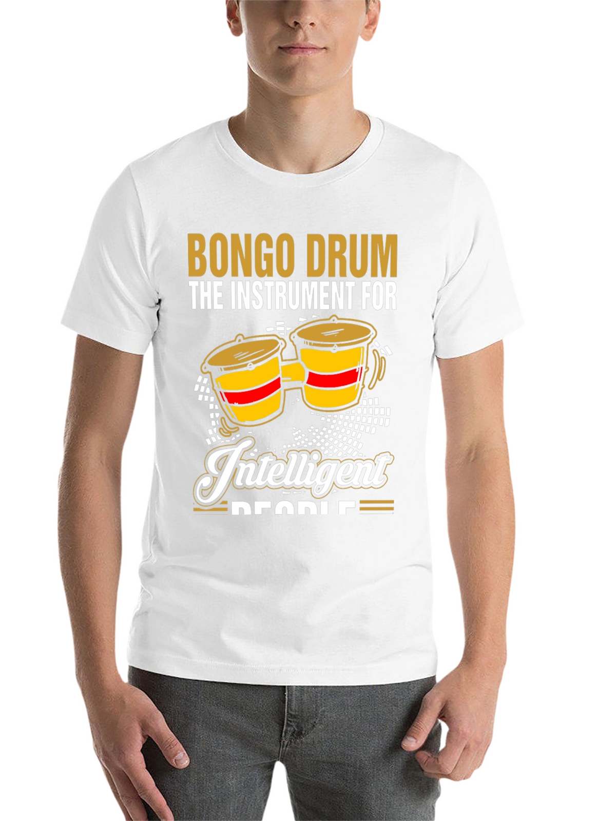 Bongo Drum Intelligent People Graphic Tee