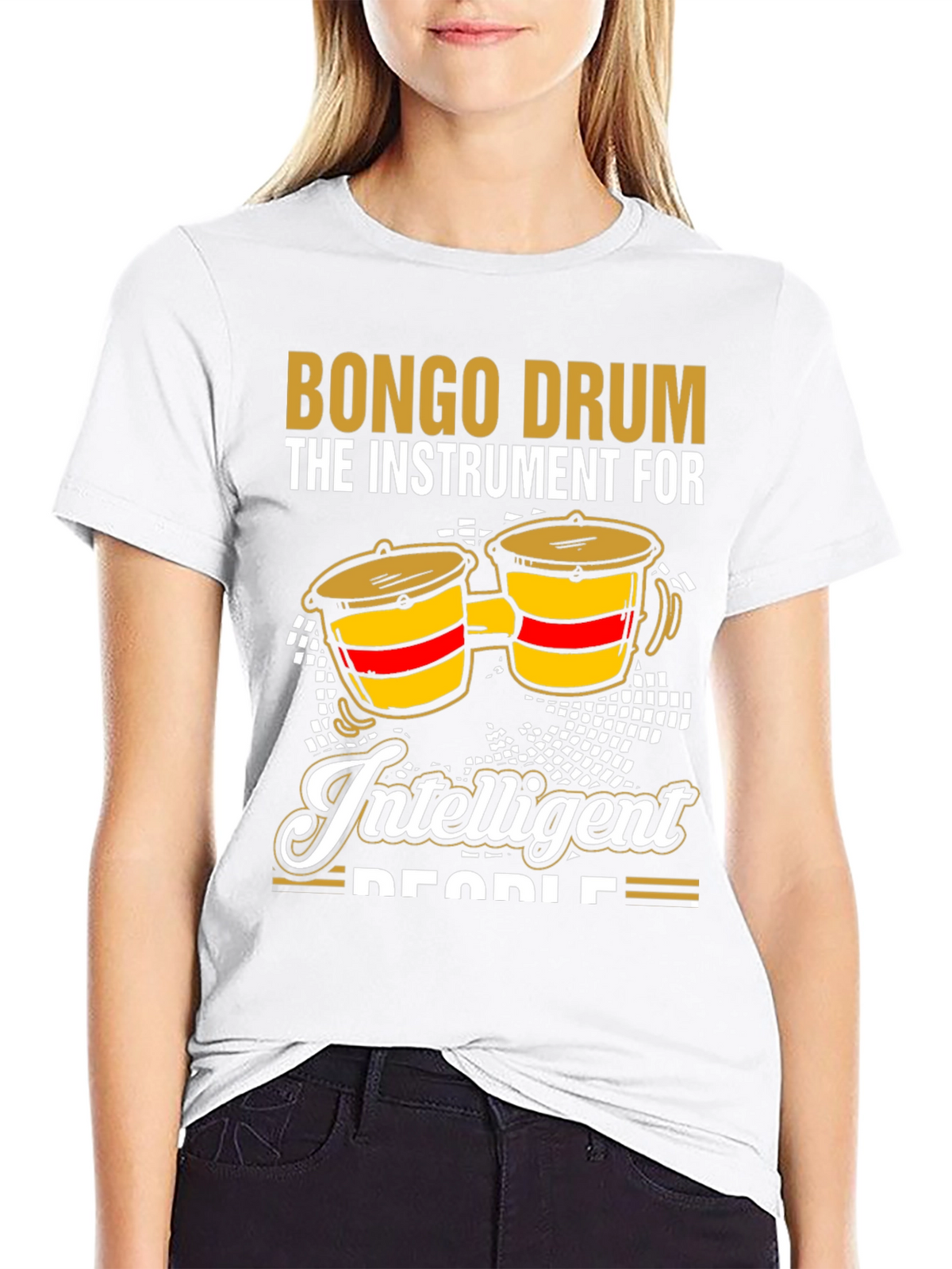 Bongo Drum Intelligent People Graphic Tee