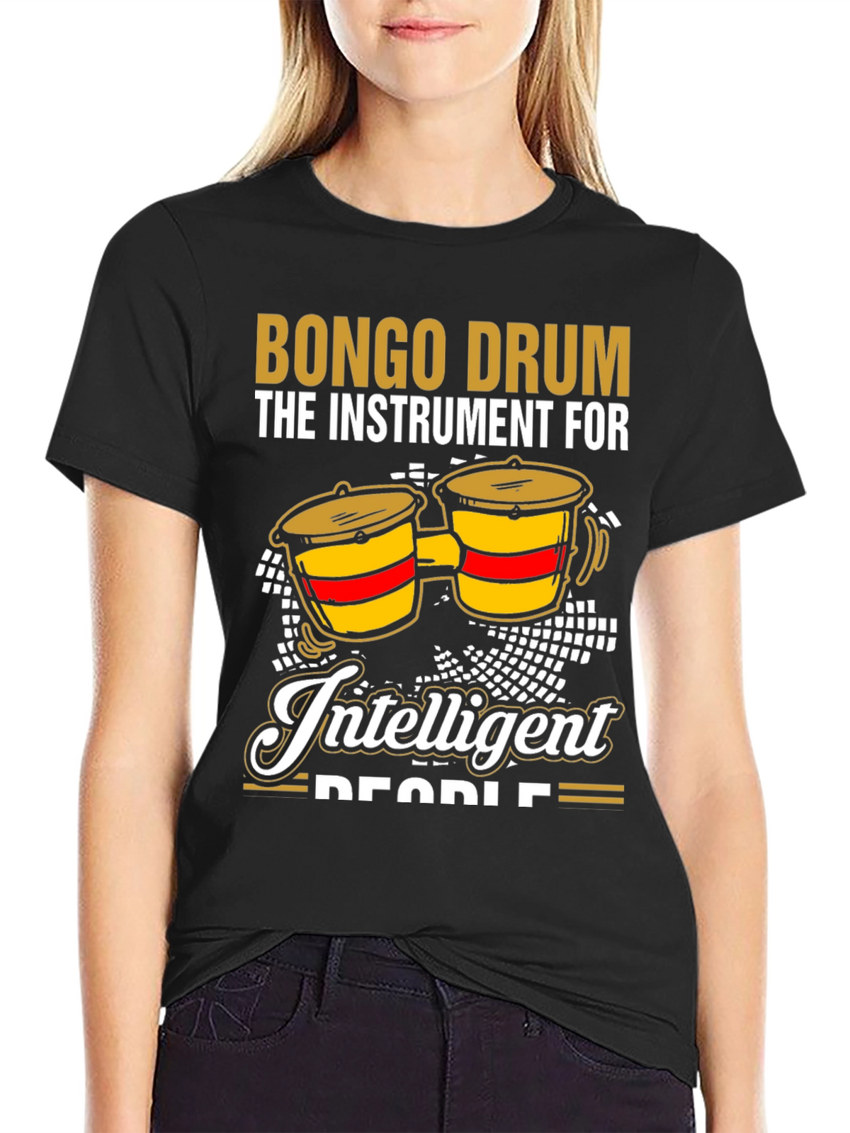 Bongo Drum Intelligent People Graphic Tee