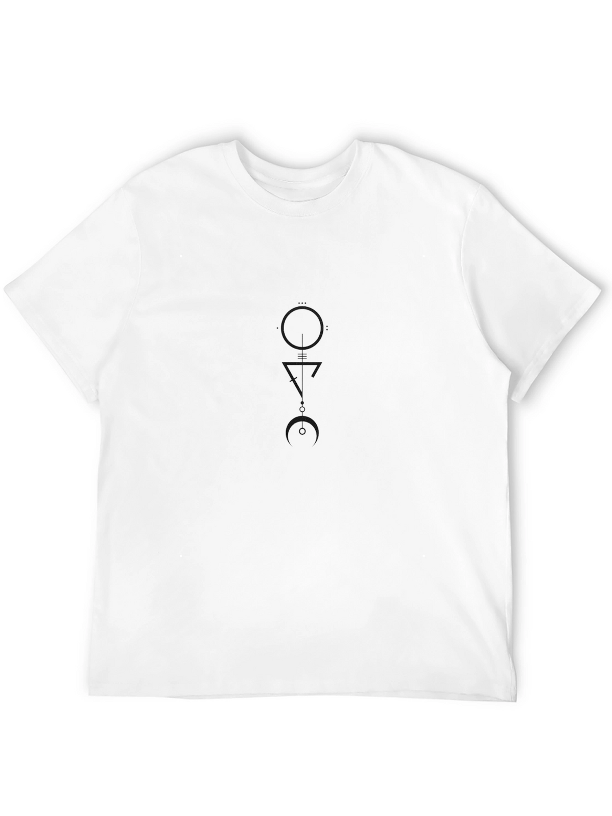 Minimalist Black T-Shirt with Subtle Graphic