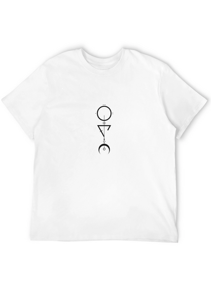 Minimalist Black T-Shirt with Subtle Graphic
