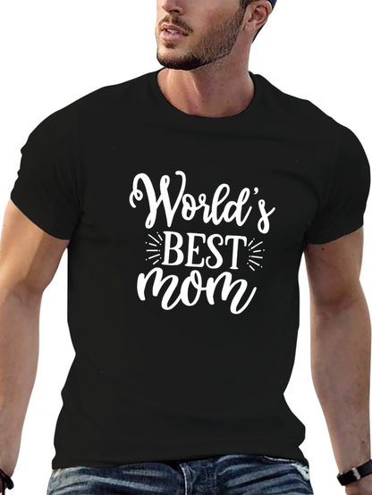 Worlds Best Mom T-Shirt - Black Graphic Tee