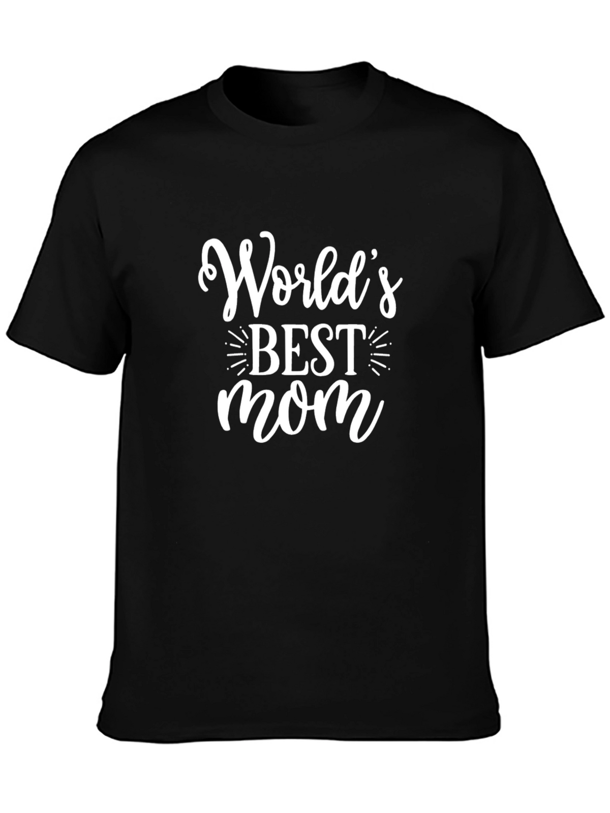 Worlds Best Mom T-Shirt - Black Graphic Tee