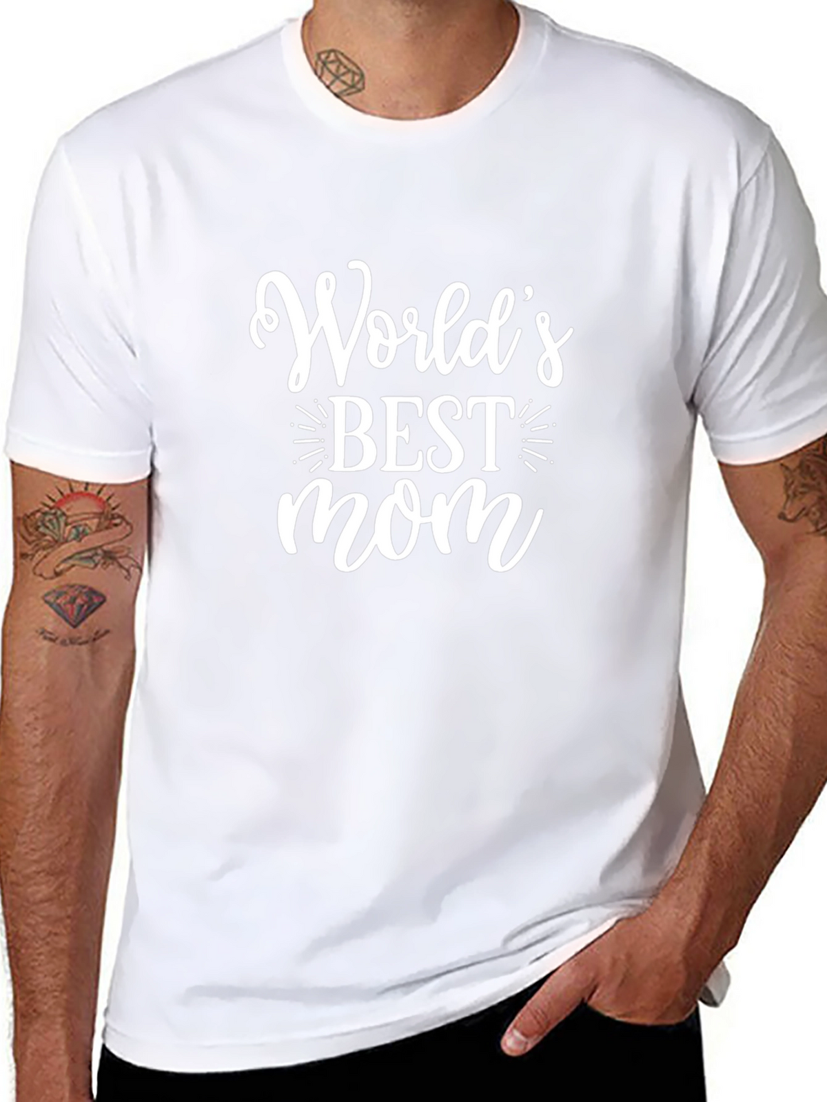 Worlds Best Mom T-Shirt - Black Graphic Tee