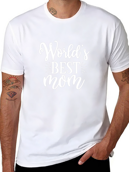 Worlds Best Mom T-Shirt - Black Graphic Tee