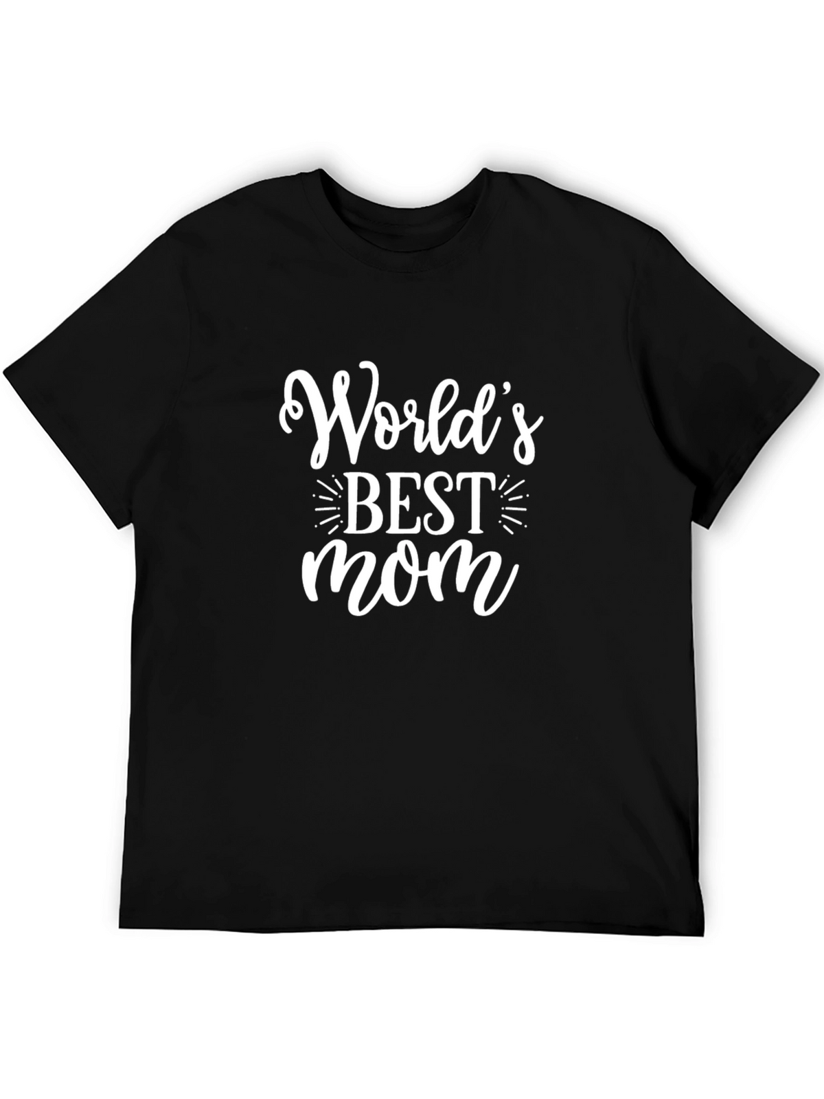 Worlds Best Mom T-Shirt - Black Graphic Tee