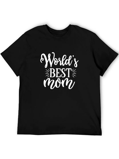 Worlds Best Mom T-Shirt - Black Graphic Tee